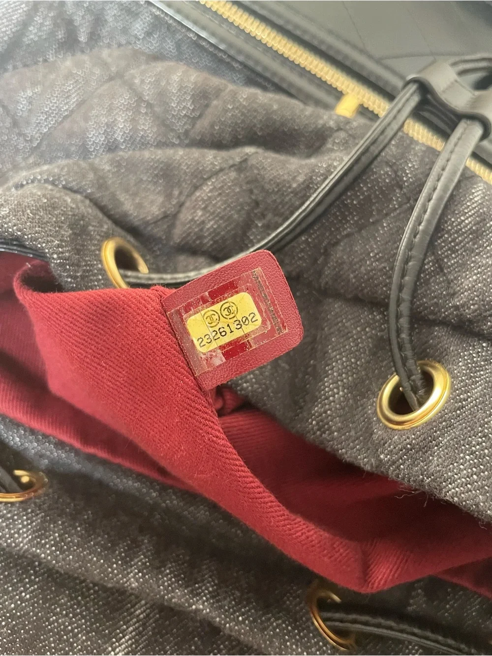 Chanel Washed Denim Calfskin Quilted Backpack 2016